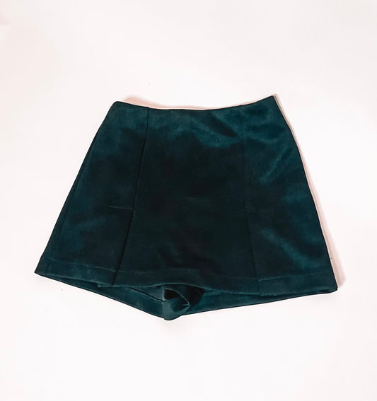 Black Suede Skort